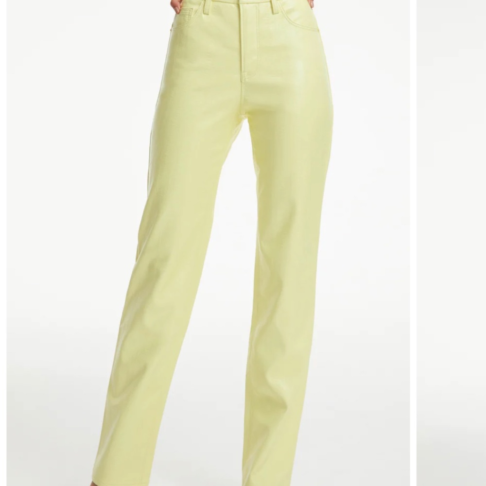 Good American Good Icon Faux Leather Pants
